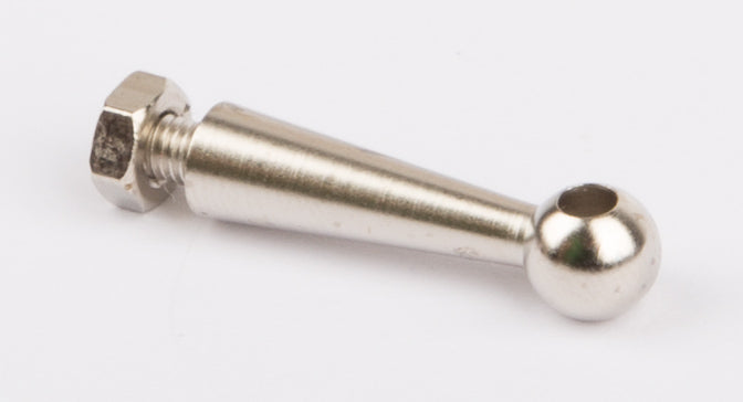 Supports de garde-corps, nickelés, avec écrous