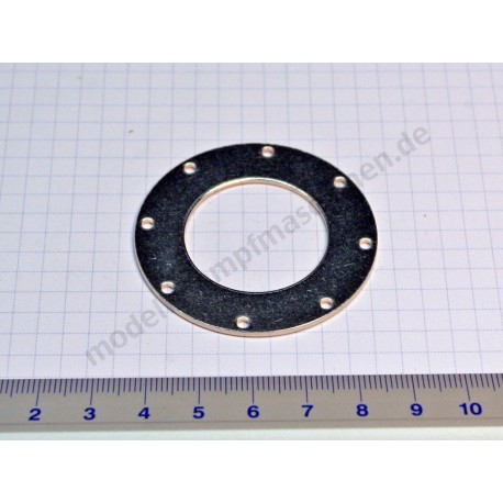 Metal surround for water gauge glass, 37 mm diameter