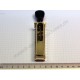 Burner slide, brass, with black handle, 80 mm