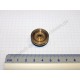 Grooved pulley, polished brass, 24 mm diameter