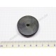 Grooved pulley, aluminium, black, 38 mm diameter