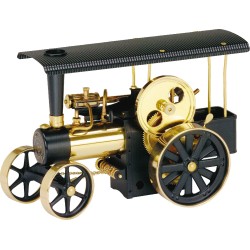 Wilesco D406 Steam Traction Engine black-brass