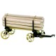 Wilesco A426 Chariot avec chargement de bois longs noir / laiton