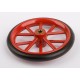 Wheel, metal, with rubber tyre 84 mm outside