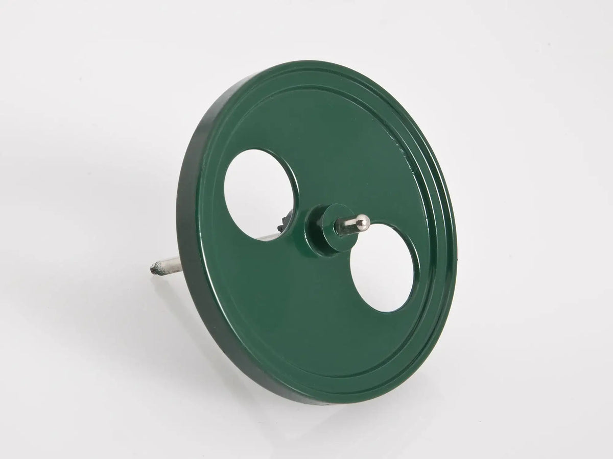 Schwungrad D80 mm, mit Achse, grün