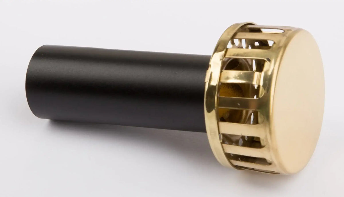 Kamin, messing, schwarz