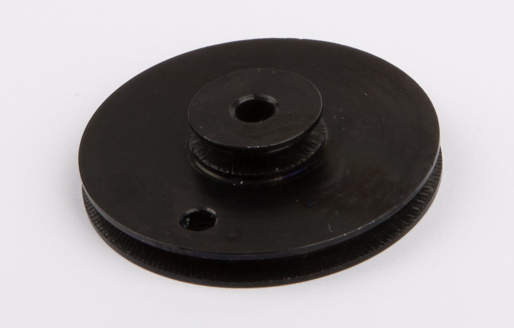 Schnurlaufrolle / Doppelschnurlaufrolle, ALU schwarz, D=38 mm