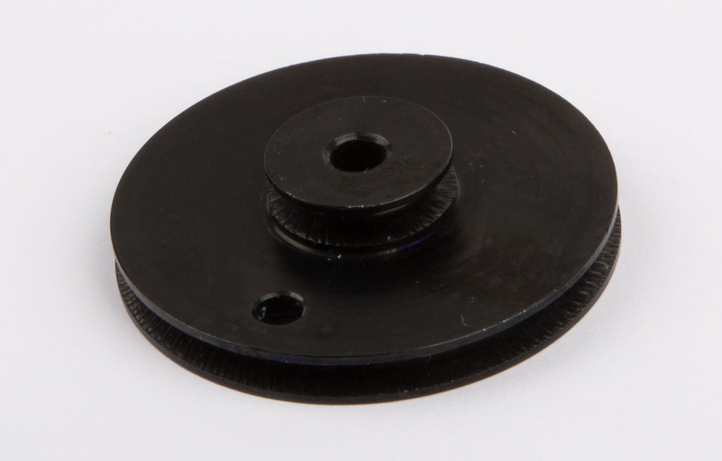 Schnurlaufrolle / Doppelschnurlaufrolle, ALU schwarz, D=38 mm