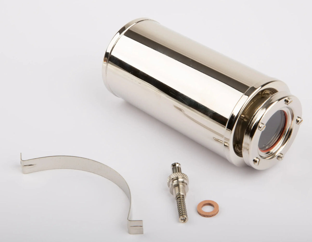 Kessel mit Federsicherheitsventil inkl. Glas und Befestigungsklammer