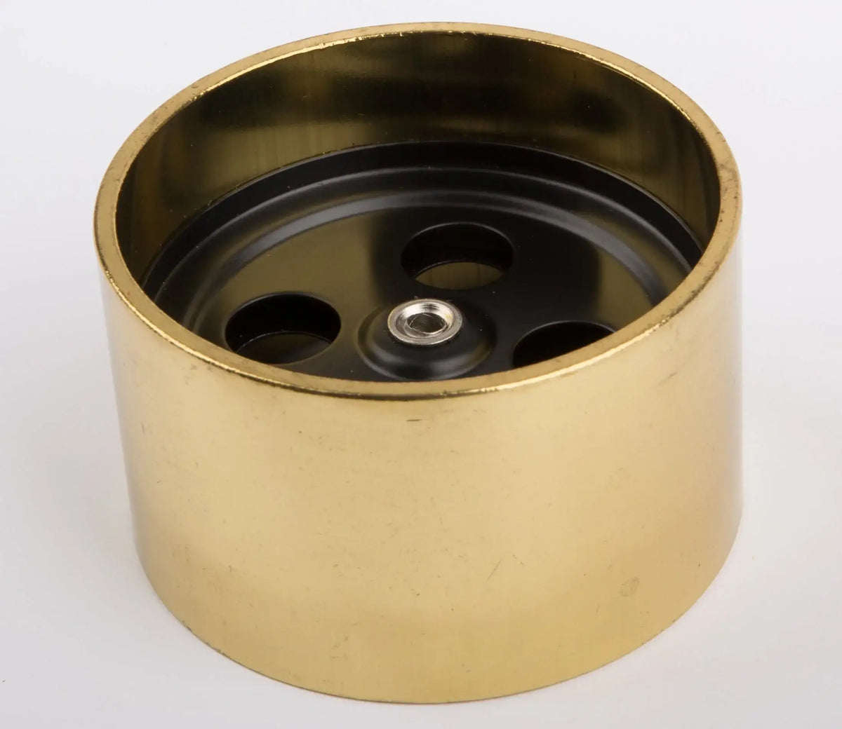 Rad vorne 70 mm, schwarz/messing