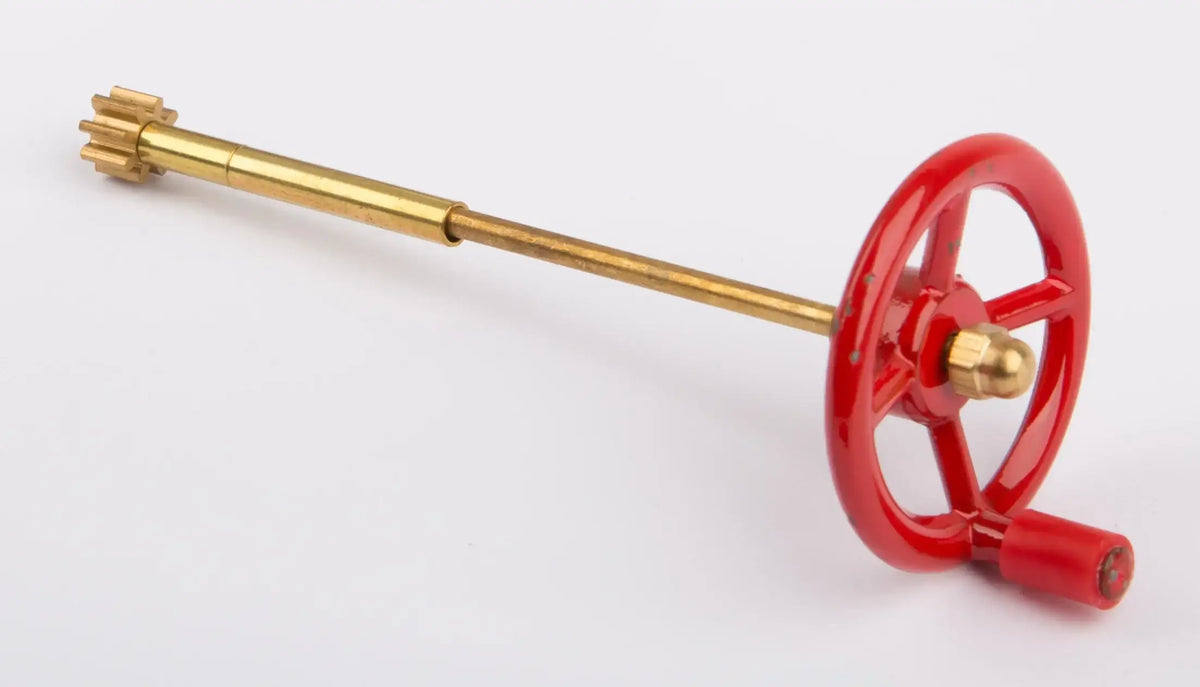 Lenkrad komplett mit Säule, rot