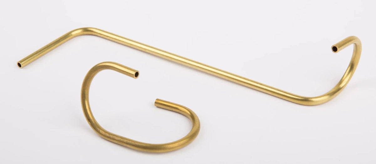 Dampfrohr 2-teilig, messing