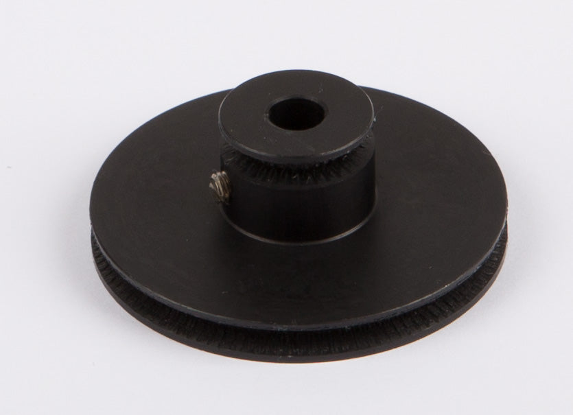 Schnurlaufrolle, Alu, schwarz 60 mm